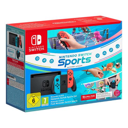 Console videogioco SWITCH 1.1 + Switch Sports DD + 3 Mesi Nintendo Online  Neon red e Neon blue 10012362