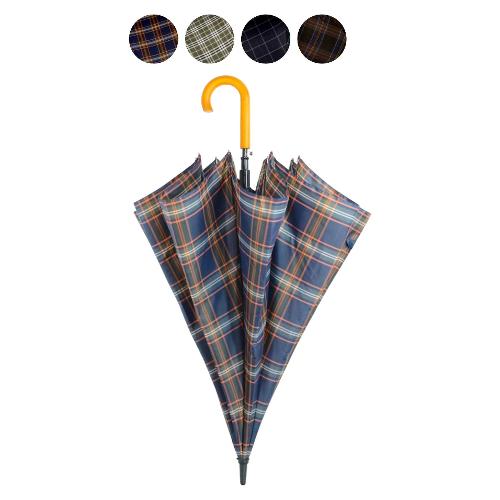 Moia Ombrello lungo uomo automatico Golf (140cm) BLUE DROP Scozzese blu A738