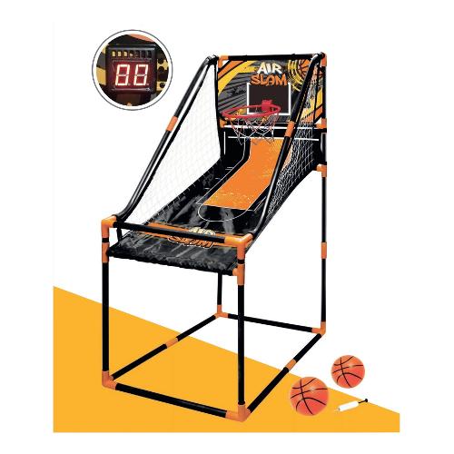 Mandelli Set pallacanestro Air Slam display elettronico (62x145x91cm) SPORT ONE Nero e Arancio 703200086