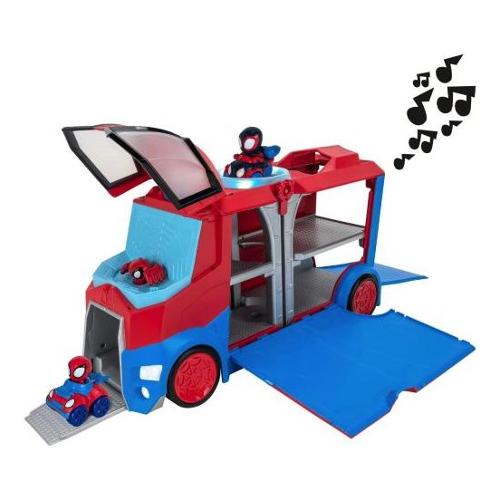 Rei Toys Base mobile luci e suoni con 2 veicoli MARVEL SPIDEY & AMAZING FRIENDS Assortito SP060100