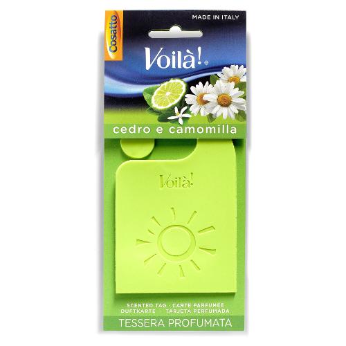 Cosatto Profumatore armadio appendibile Cedro e Camomilla VOILÁ Verde VLPBTG03024