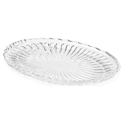 Borgonovo Piatto portata Vetro (20x15cm) ovale PASTICCERIA Trasparente 716820