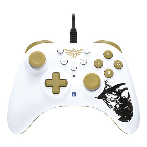 Hori Gamepad SWITCH Horipad Turbo Wired Zelda Edition White e Gold NSW 463U