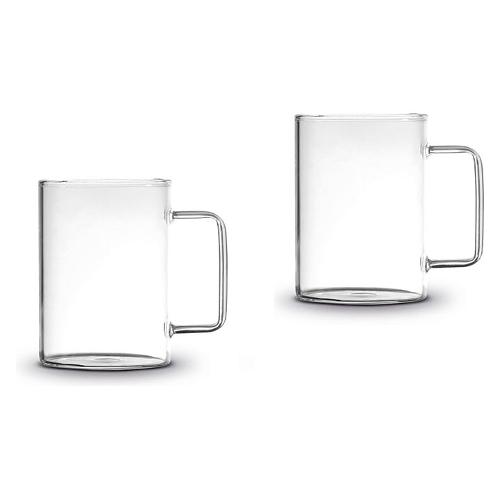 Carlo Giannini Set tazze 2 pz (450ml) Mug TIMELESS Trasparente 26223