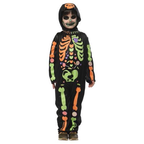 Rubie'S Spain Costume Halloween Scheletro Candy Brillante taglia 8-10 anni S8895 L