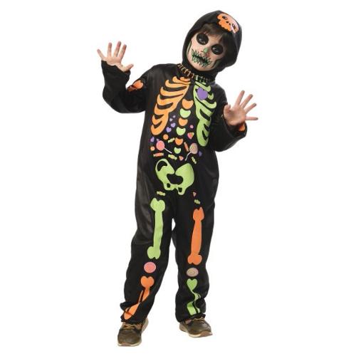 Rubie'S Spain Costume Halloween Scheletro Candy Brillante taglia 5-7 anni S8895 M