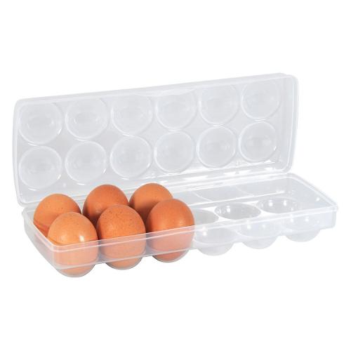 Koopman Contenitore porta uova 12P (27x9,5x7cm) EXCELLENT HOUSEWARE Trasparente 024000860