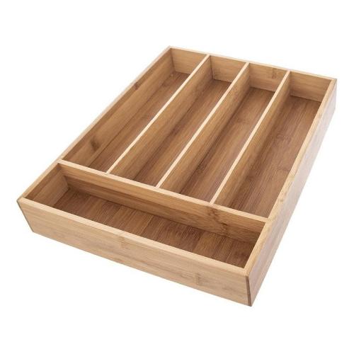 Koopman Porta posate 5 posti (35cm) EXCELLENT HOUSEWARE Bamboo naturale BA2000010