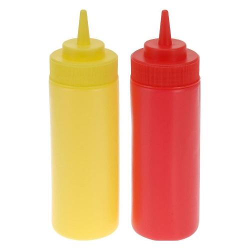 Bbq Set dosatori alimenti 2 pz (400ml) SQUEEZE Rosso e Giallo 314000600