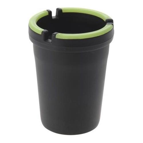 Koopman Posacenere (8x10cm) antivento Nero e Verde fluo CY5655370