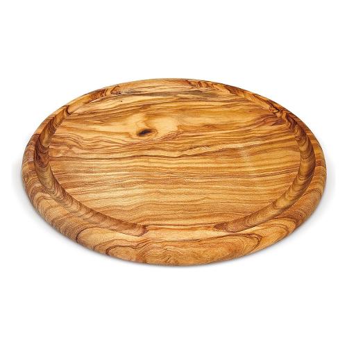 Vassoio rotondo legno naturale 35 cm