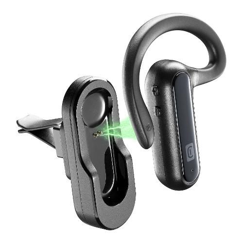 Cellular Line Auricolari microfono bluetooth CAR Flat Black BTCARFLATK