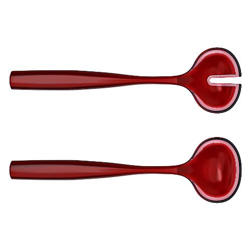 Guzzini Set posate insalata 2 pz Bio plastica (28cm) DOLCEVITA Rosso 29730165