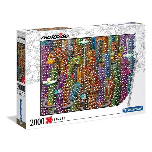 Clementoni Puzzle 2000 pz Mordillo The Jungle 10a+ (97,5x66,8cm) HIGH QUALITY COLLECTION 32565
