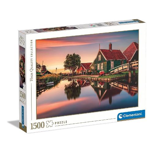Clementoni Puzzle 1500 pz Zaanse Schans 10a+ (84,3x59,2cm) HIGH QUALITY COLLECTION 31696