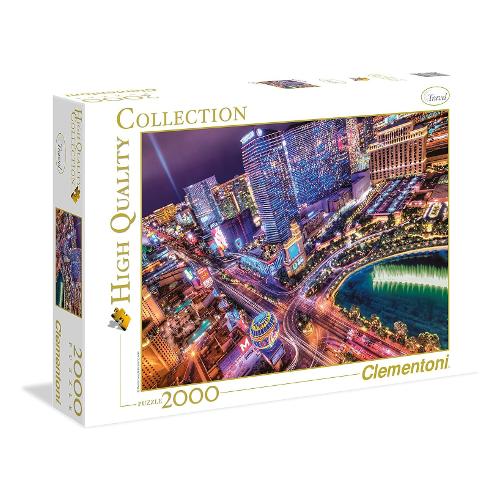 Clementoni Puzzle 2000 pz Las Vegas 14a+ (97,5x66,8cm) HIGH QUALITY COLLECTION 32555