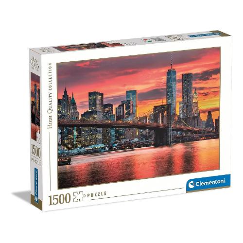 Clementoni Puzzle 1500 pz East River At Dusk 10a+ (84,3x59,2cm) HIGH QUALITY COLLECTION 31693