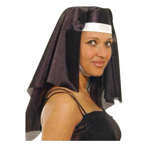 Ciao Cappello carnevale taglia Adulto Suora in Tessuto Nero 20865