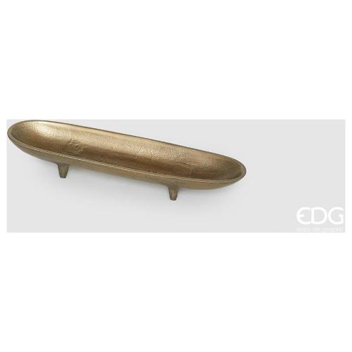 Edg Vassoio ovale con piedi Plastica (39x10cm) GOLD Oro anticato 601277 01