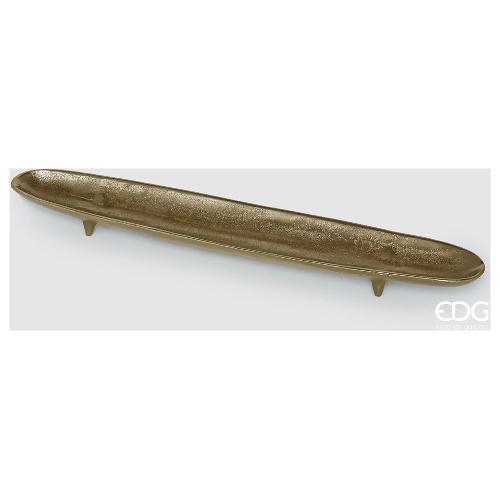 Edg Vassoio ovale con piedi Plastica (58x10cm) GOLD Oro anticato 601275 01