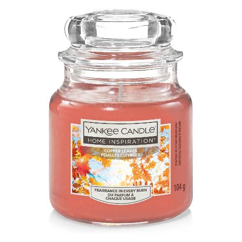 Yankee Candle Candela profumata Copper Leaves (5,8x8,6cm) Giara S HOME INSPIRATION Rame 1741885E
