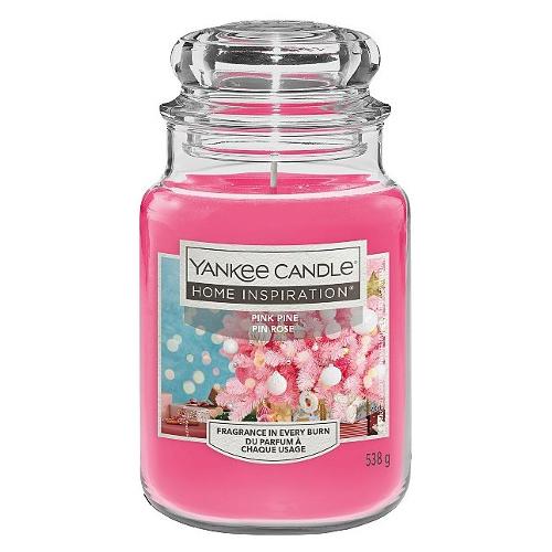 Yankee Candle Candela profumata Pink Pine (9,5x16,8cm) Giara L HOME INSPIRATION Fucsia 1741892E