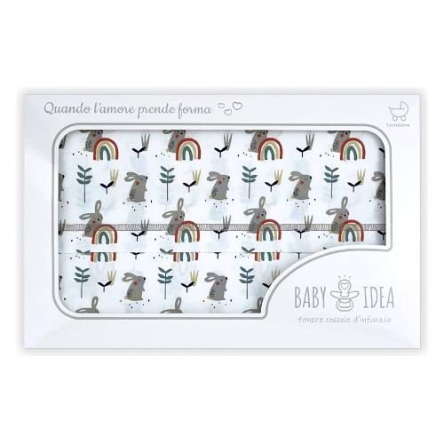 Baby Idea Set lenzuola culla 3 pz Bunny beige LCBB