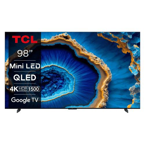 Tcl Tv 98" ( QLED ) Google TV C80 SERIES Smart TV UHD MiniLed Dark silver 98C805