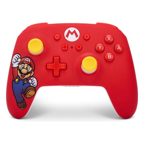 Power A Gamepad SWITCH Wireless Super Mario Joy Red e White NSGP0012 01