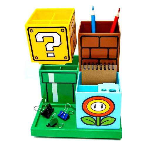 Paladone Porta penne Desktop Storage SUPER MARIO Multicolor PP11592NN