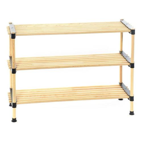 Mercury Scaffale componibile 3 ripiani ad incastro (76x28x52cm) natural 96672