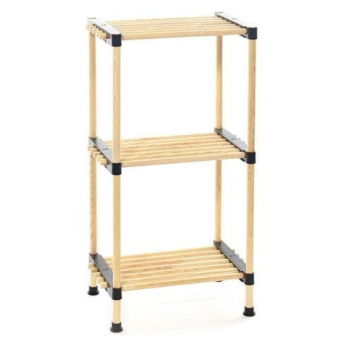 Mercury Scaffale componibile 3 ripiani ad incastro (40x28x74,5cm) natural 96702