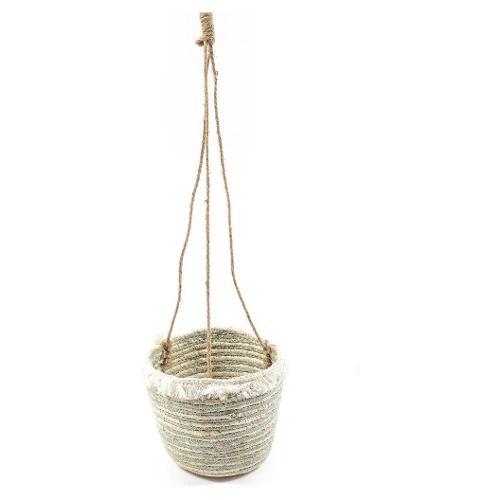Mercury Porta vaso cesto appendibile Grigio e Beige (22x75 cm) 04440