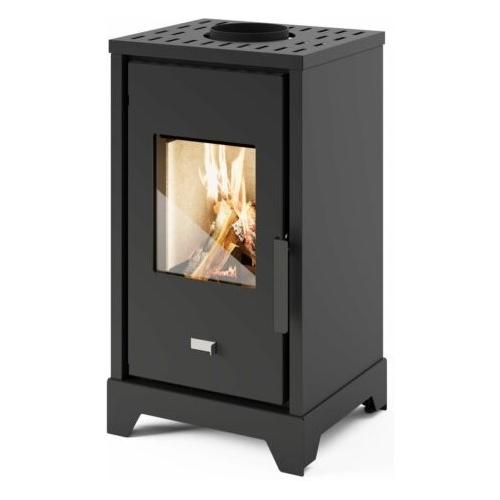 Stufa legna 6kW LELA Nero 5 stelle 9016052900