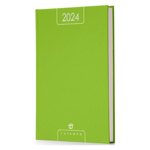 Intempo Agenda giornaliera 2024 12m Gen-Dic ALFA Verde (15x21 cm) 7141AF