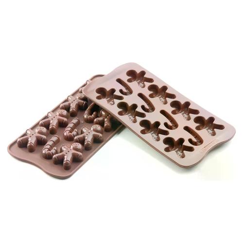 Silikomart Stampo Silicone Cioccolatini 12P Mr. Ginger  (4,3x3,5cm) 22 112 77 0065