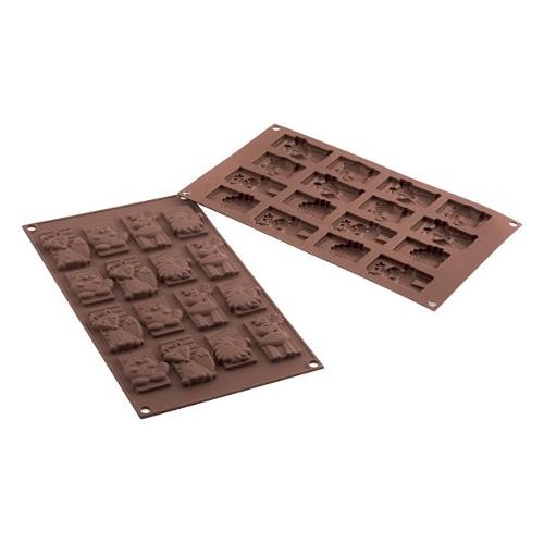 Silikomart Stampo Silicone Cioccolatini 16P Winter Choco (30x17,5cm) 26 198 77 0065
