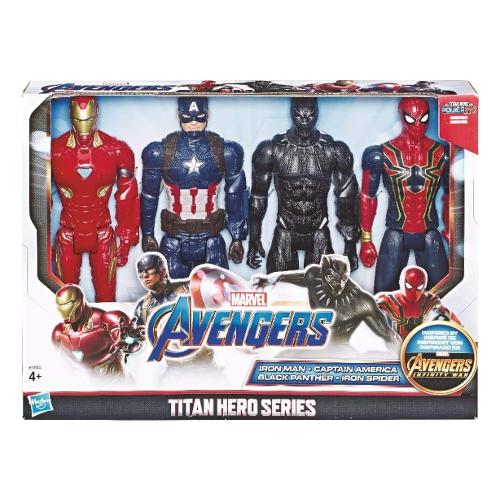 Hasbro Set Titan Heroes Action Figure 4 pz MARVEL AVENGERS E5863