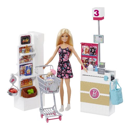 Mattel Il Supermercato con bambola BARBIE FRP01