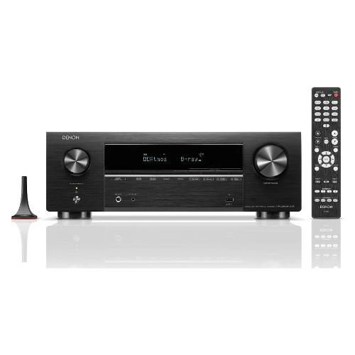 Denon Sintoamplificatore AV 7.2 HEOS 8K Black AVR X1800H DAB 145w per canale