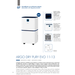 Deumidificatore DRY PURY EVO 13 White e Blue 15mq 492000096