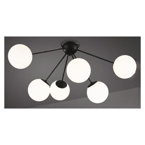 Silux Plafoniera BALL 6L Nero (65cm) 1970 433 6 luci - E14 - Max 240W