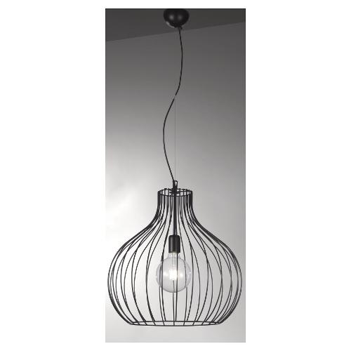 Silux Sospensione PERA Big Nero (60x60cm) 1970 427 1 luce - E27 - Max 60W