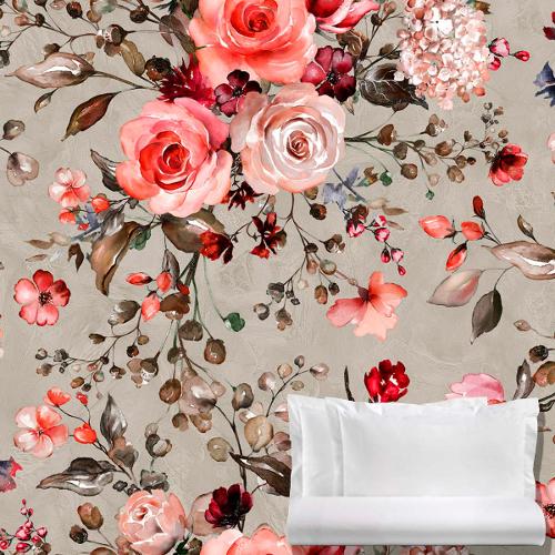 Tessitura di Arconate Parure copripiumino pink due piazze ROSES TA 0055