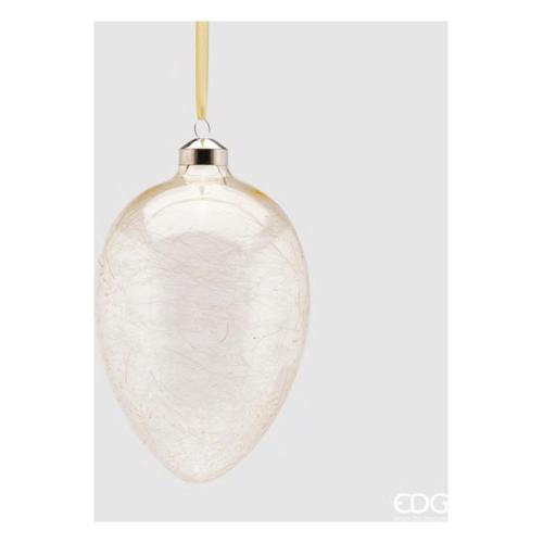 Edg Decoro Uovo Vetro Giallo (9 cm) 107452 22