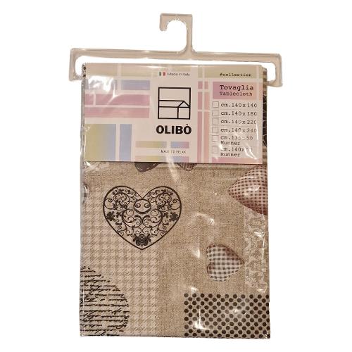 Olibò Tovaglia MAX LOVE Grigio (240x140cm) 900004 MAXLGR