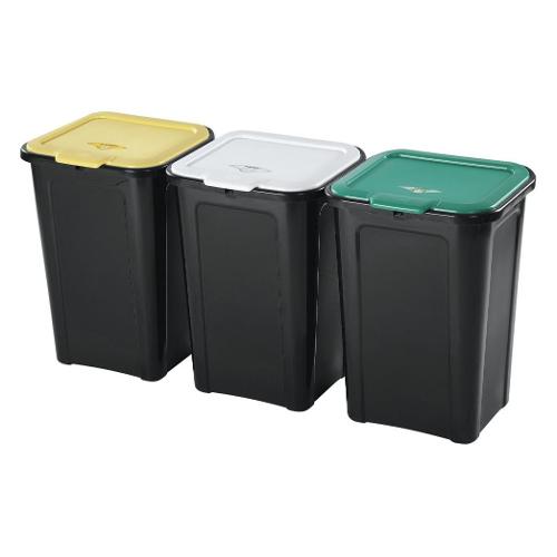 Tontarelli Pattumiera differenziata (44L) 3 pz COVER LINE 8104122AX5