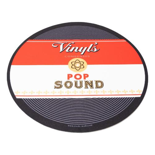 Rock on wall Panno giradischi Vinyl's Pop Sound Black