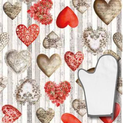 Tessitura di Arconate Guanto forno CUORE TA 0010