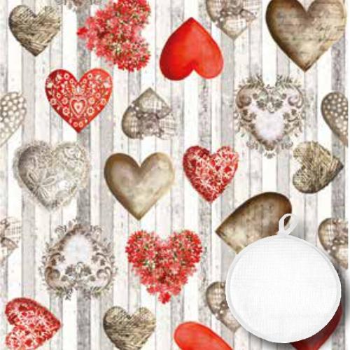 Tessitura di Arconate Presina CUORE TA 0010